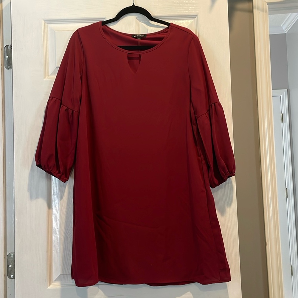 Burgundy dress